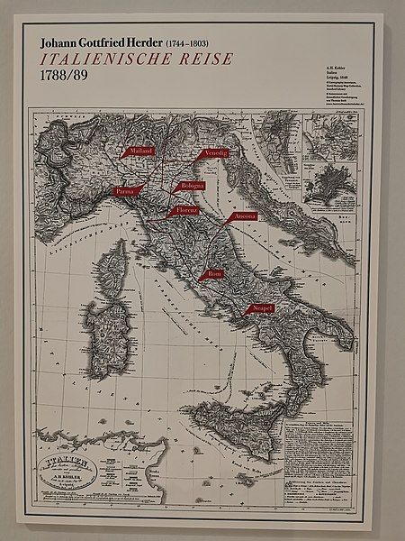 File:Johann Gottfried Herder — Besuchte Orte während der Italienreise 1788 bis 1789 (Karte).jpg