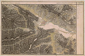 Florești (în partea dreaptă) pe Harta Iosefină a Transilvaniei, 1769-1773(Click pentru imagine interactivă)