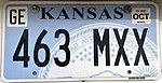 Plaque d'immatriculation standard du Kansas 2018-Present.jpg