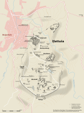 198: Lageplan von Ḫattuša