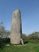 Menhir von Kerloas, Finistère, aus West