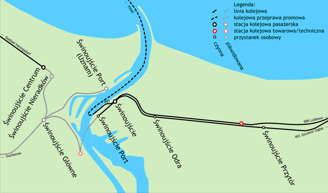 Linia kolejowa Świnoujście Port – Świnoujście Główne