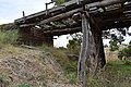 English: The derelict Minns Road Bridge over Toolern Creek in Kurunjang, Victoria