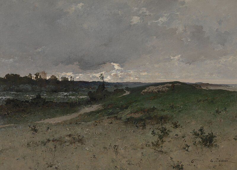 File:Léon Germain Pelouse - Landscape near Saint-Jean-le-Thomas (Normandy) - 1886-H - Museum of Fine Arts Ghent (MSK).jpg