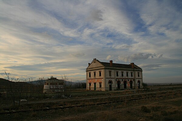 Railway line in Navarre