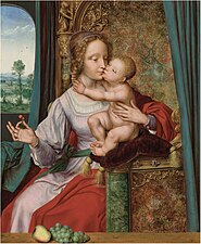 Quentin Metsys, La Vierge aux cerises, vers 1529.