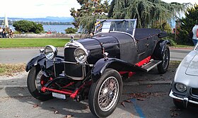 Lagonda 2.0 L high chassis Speed model tourer 1928 in Morges 2012.jpg