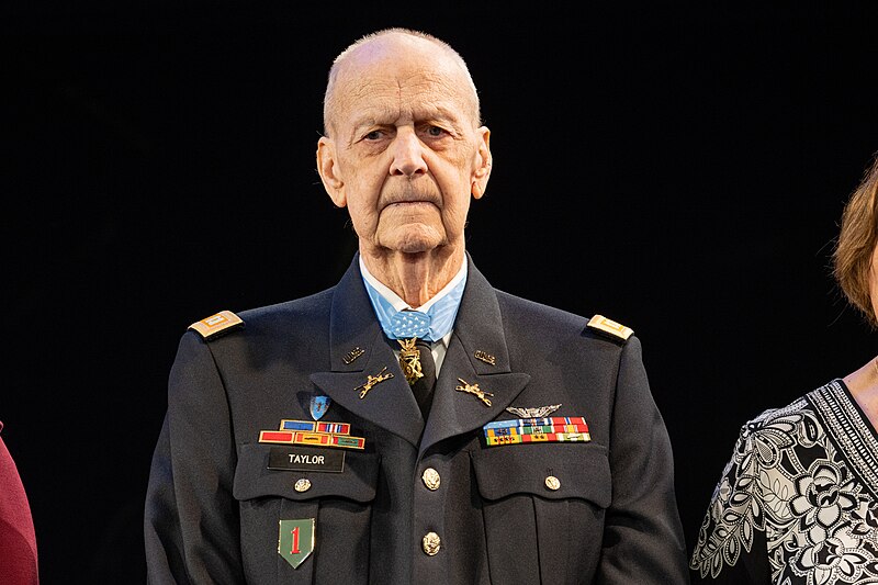 File:Larry Taylor at his Medal of Honor Hall of Hero’s Induction ceremony in Conmy Hall on Joint Base Myer Henderson Hall, Arlington, Virginia on Sept. 6, 2023 10.jpg