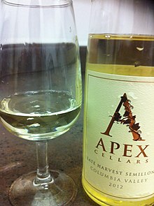 A late harvest Semillon from Washington State. Late harvest Semillon.jpg