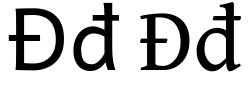 Latin alphabet Đđ.svg