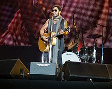 Kravitz performing in 2012 Lenny Kravitz - Rock in Rio Madrid 2012 - 29 (cropped).jpg