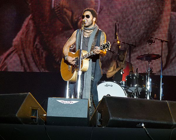 Kravitz performing in 2012