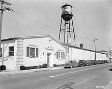 Leon Schlesinger Productions studio (also nicknamed Termite Terrace), part of the Old Warner Brothers Studio, 1351 North Van Ness Avenue, Los Angeles, CA Leon Schlesinger Productions studio.JPG