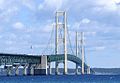 Image 4The Mackinac Bridge, a suspension bridge spanning the Straits of Mackinac to connect the Upper and Lower peninsulas of Michigan (from Michigan)