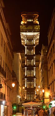 Portugal, Lissabon Fahrstuhl, Lisboa, Lift, Elevador de Santa Justa