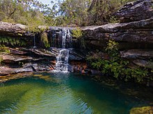 Many waterholes such as this one are found in the many creeks throughout the park.