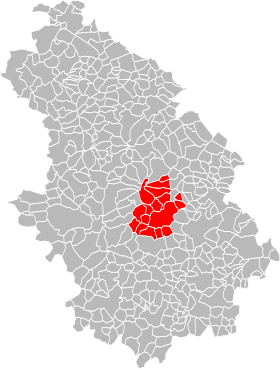 Ubicación de la Comunidad de municipios de la cuenca del Nogent