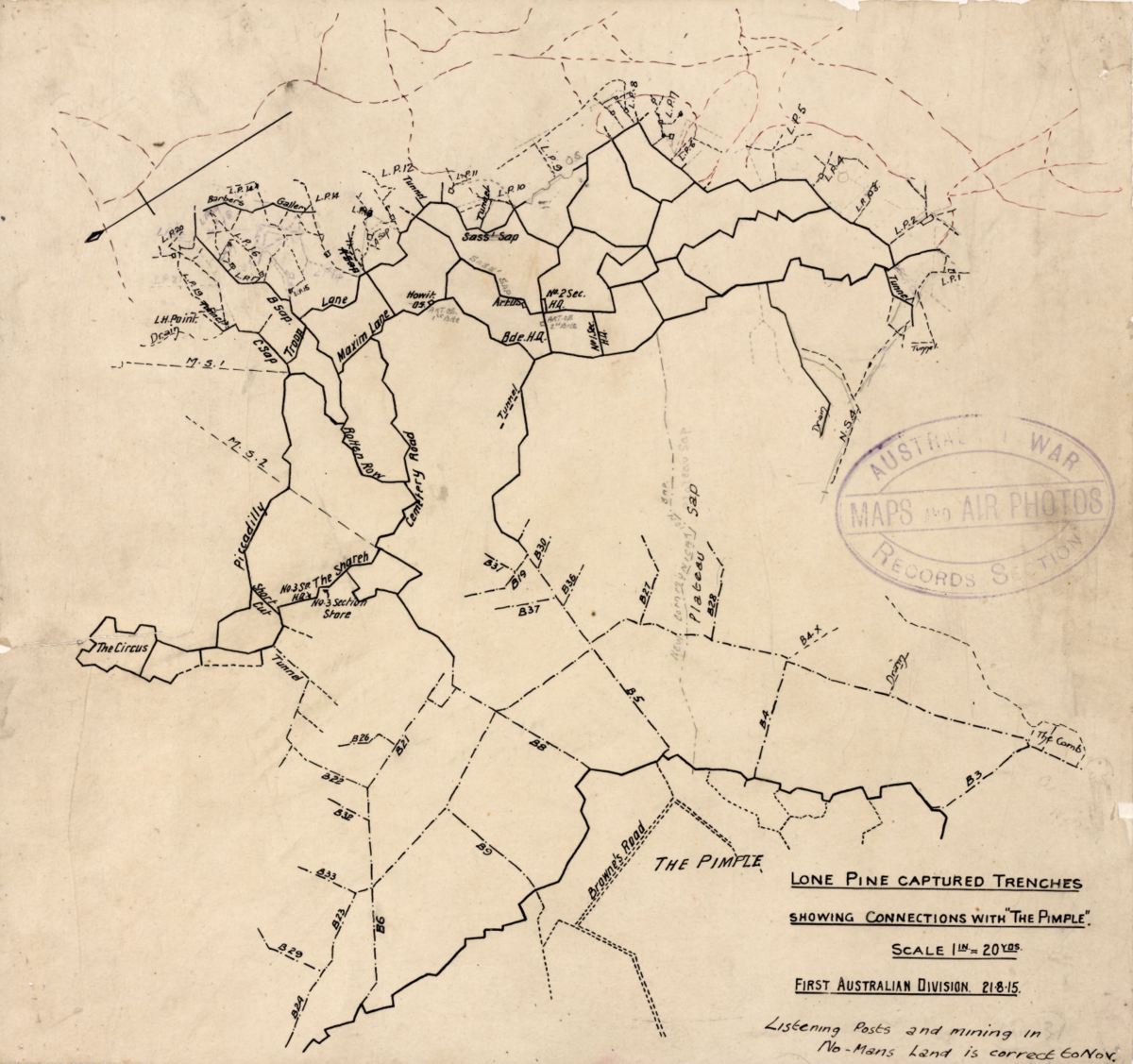 trenches in ww1 map