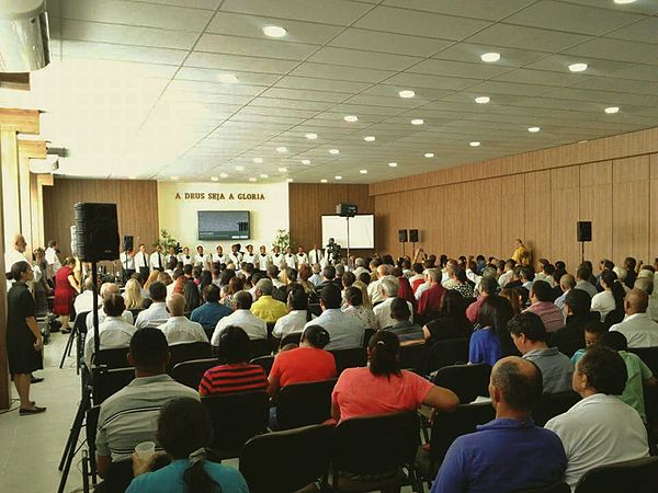 Worship service at MCGI locale in São Paulo, Brazil