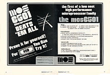 Introductory advertisement for the MOS Technology MCS6501 microprocessor in August 1975 MOS 6501 Ad August 1975.jpg