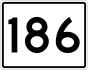 State Route 186 işaretçisi