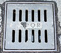 Roman manhole cover with SPQR inscription