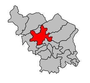 Kanton na mapě arrondissementu Lure