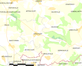 Mapa obce Xirocourt