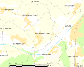 Poziția localității Spechbach-le-Bas