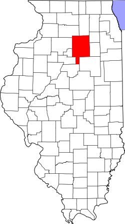 LaSalle County na mapě Illinois