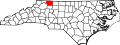 State map highlighting Surry County