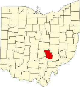 Locatie van Perry County in Ohio