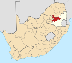 Lokasi di Afrika Selatan