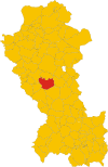 Map of comune of Abriola (province of Potenza, region Basilicata, Italy).svg