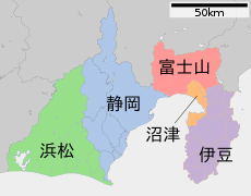 Map of license plates in Shizuoka Japan.svg