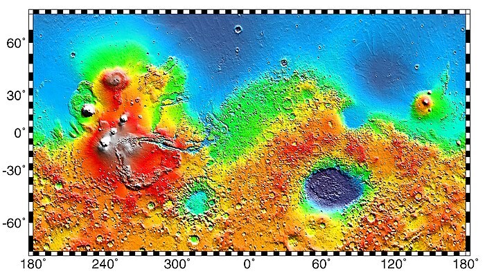 Map of Mars