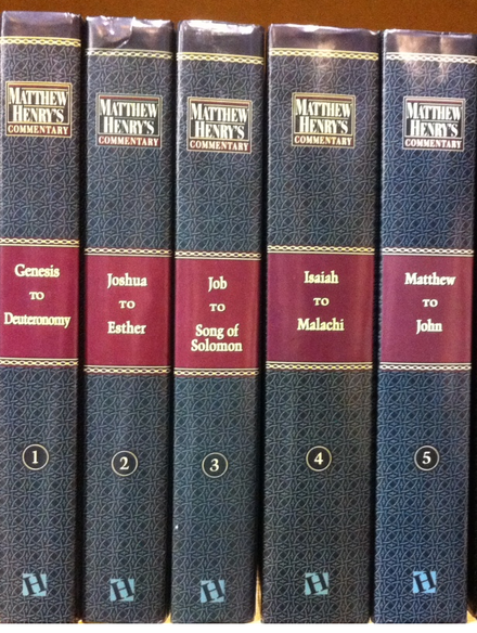 The Biblical commentaries written by Matthew Henry