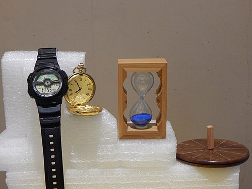 Measuring Time - Digital Clock, Pocket Watch, Hourglass, Sundial