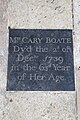 Memorial to Mrs Cary Boate in All Saints' Church, Hillesden.JPG