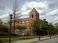 Townsend School of Music is housed in the Allan and Rosemary McCorkle Music Building Mercer University Townsend School of Music.jpg