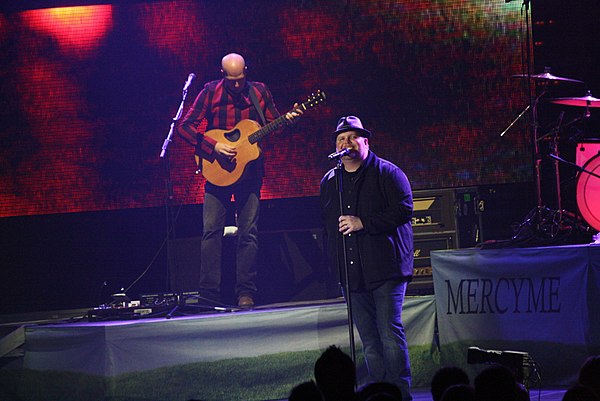 Bart Millard and Barry Graul at a concert on February, 2011.