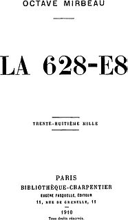 <i>La 628-E8</i> novel by Octave Mirbeau