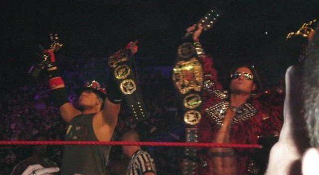 From 2007 to 2009, Morrison teamed with The Miz, winning the WWE Tag Team Championship and World Tag Team Championship.