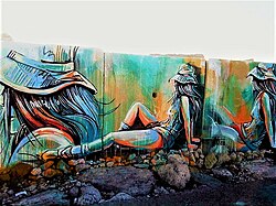 Molo sud, murales presso il Museo d'Arte sul Mare