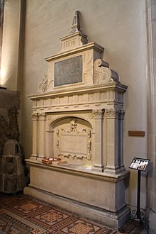 The reconstructed tomb of Regent Moray in St Giles' Cathedral Moray St Giles.jpg