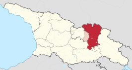 Kaart van Mtscheta-Mtianeti