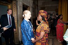 Hillary Rodham Clinton and Musimbi Kanyoro at the Global Fund For Women's Dinner in May 2013 in New York Musimbi Kanyoro and Hillary Rodham Clinton.jpeg