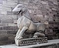 Mythological statue guarding Gujari Mahal.JPG