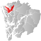 Lindås within Hordaland