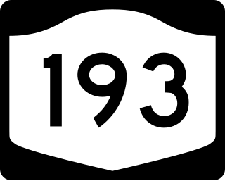 <span class="mw-page-title-main">New York State Route 193</span> State highway in Jefferson County, New York, US